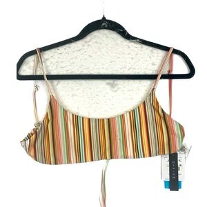 O’Neill Blue Women’s Bikini Top Size M Sundance Surfside with padding NWT